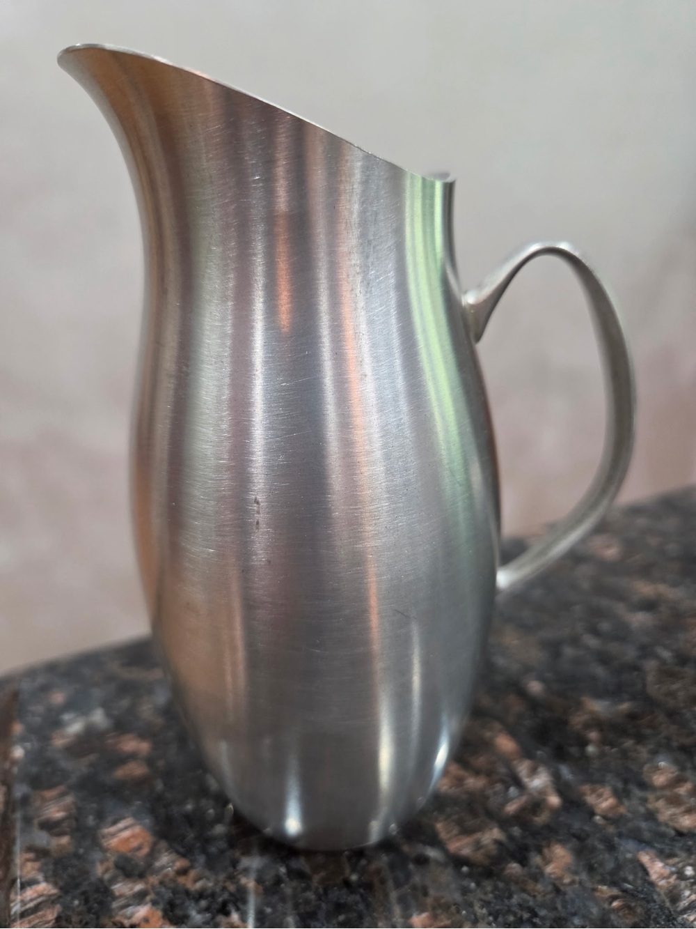 Pewter Pitcher - Sleek Home Dining Server